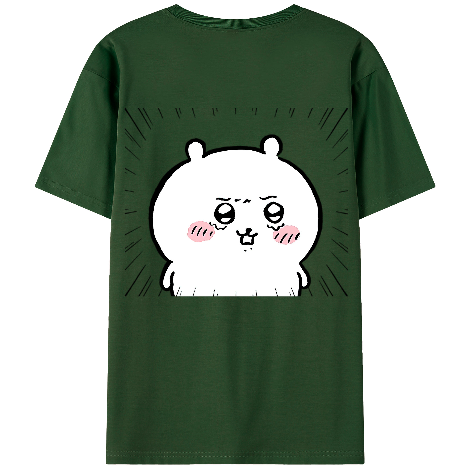 （画像用） ちいかわ ちいかわ Chii-kawa chiikawa 綿100％半袖Tシャツ（背面プリント）